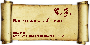 Margineanu Zágon névjegykártya